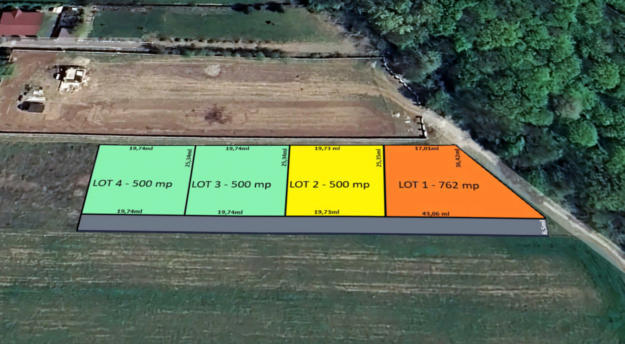 LOT DE 500mp | LANGA PADUREA SNAGOV | IZVORANI - LOCATIE DE VIS | COMISION 0%