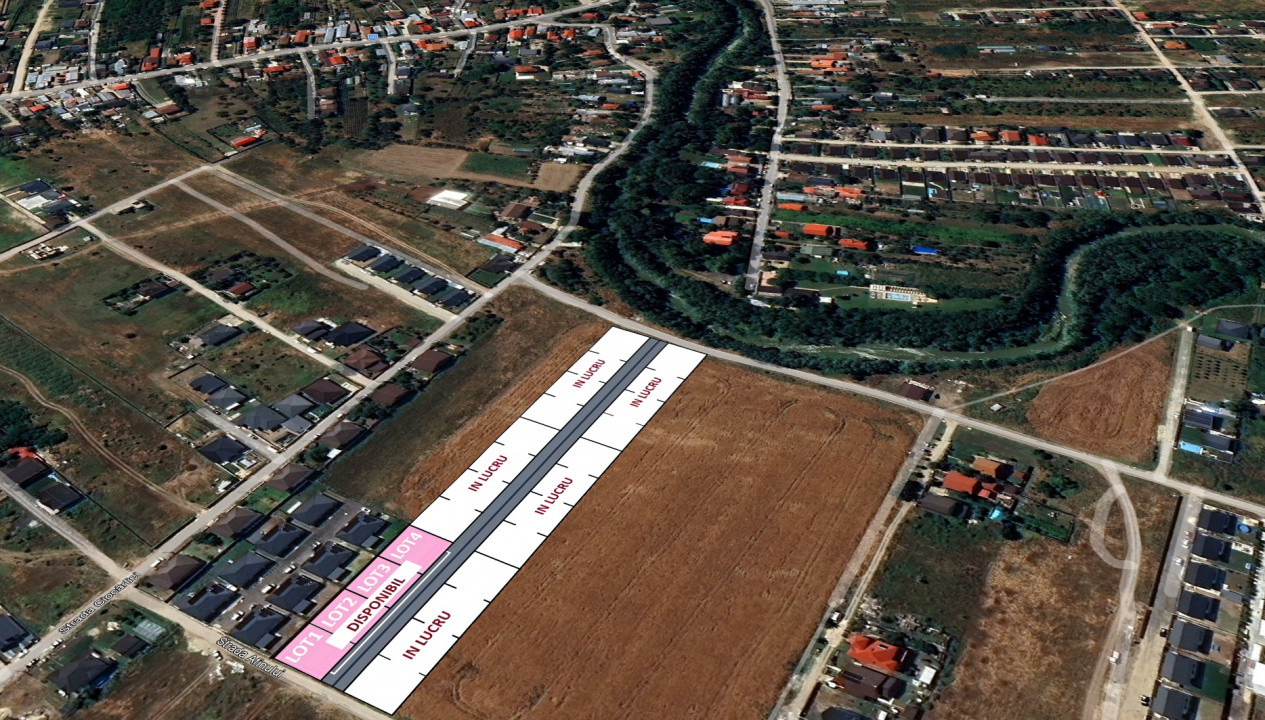 Afinului Domnești | 4 Loturi | Autorizatie de construire | Stradal | COMISION 0%