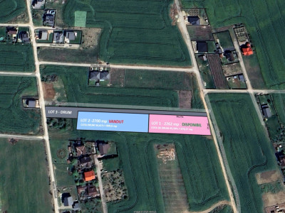 ULTIMUL LOT! Teren intravilan 2262 mp | BALOTESTI | ION LAHOVARI | Gaz-Curent