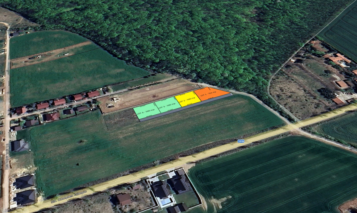 LOTURI DE 500mp | LANGA PADUREA SNAGOV | IZVORANI - LOCATIE DE VIS | COMISION 0%