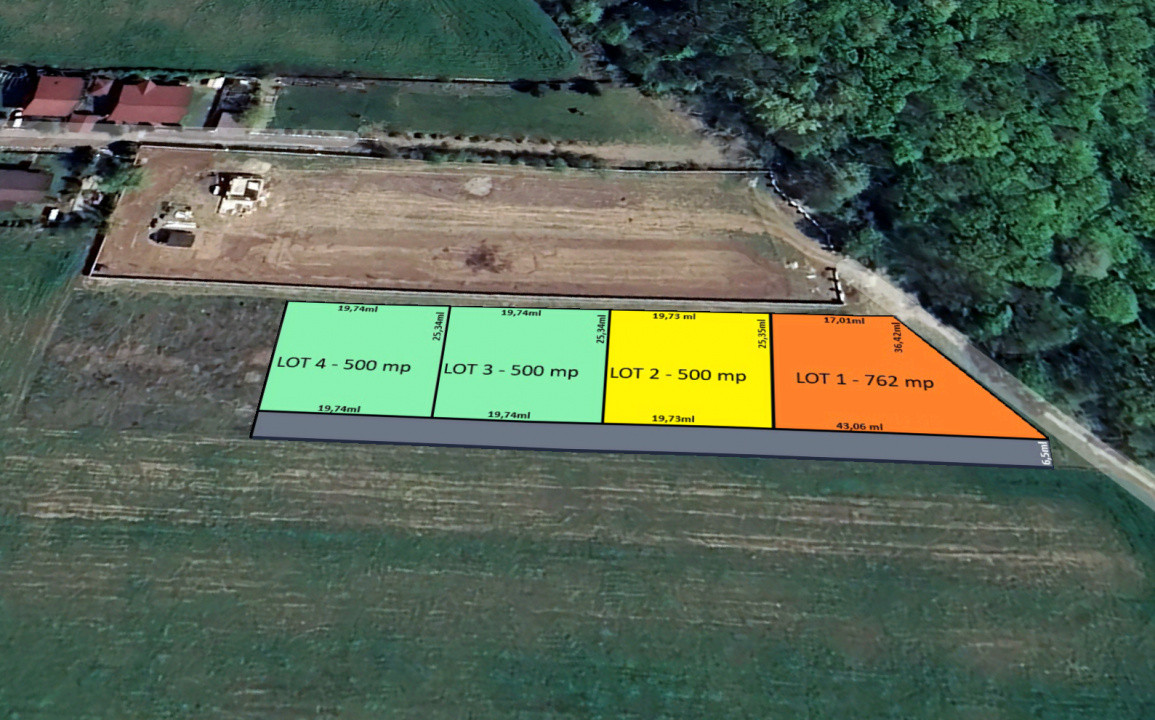 LOT DE 500mp | LANGA PADUREA SNAGOV | IZVORANI - LOCATIE DE VIS | COMISION 0%