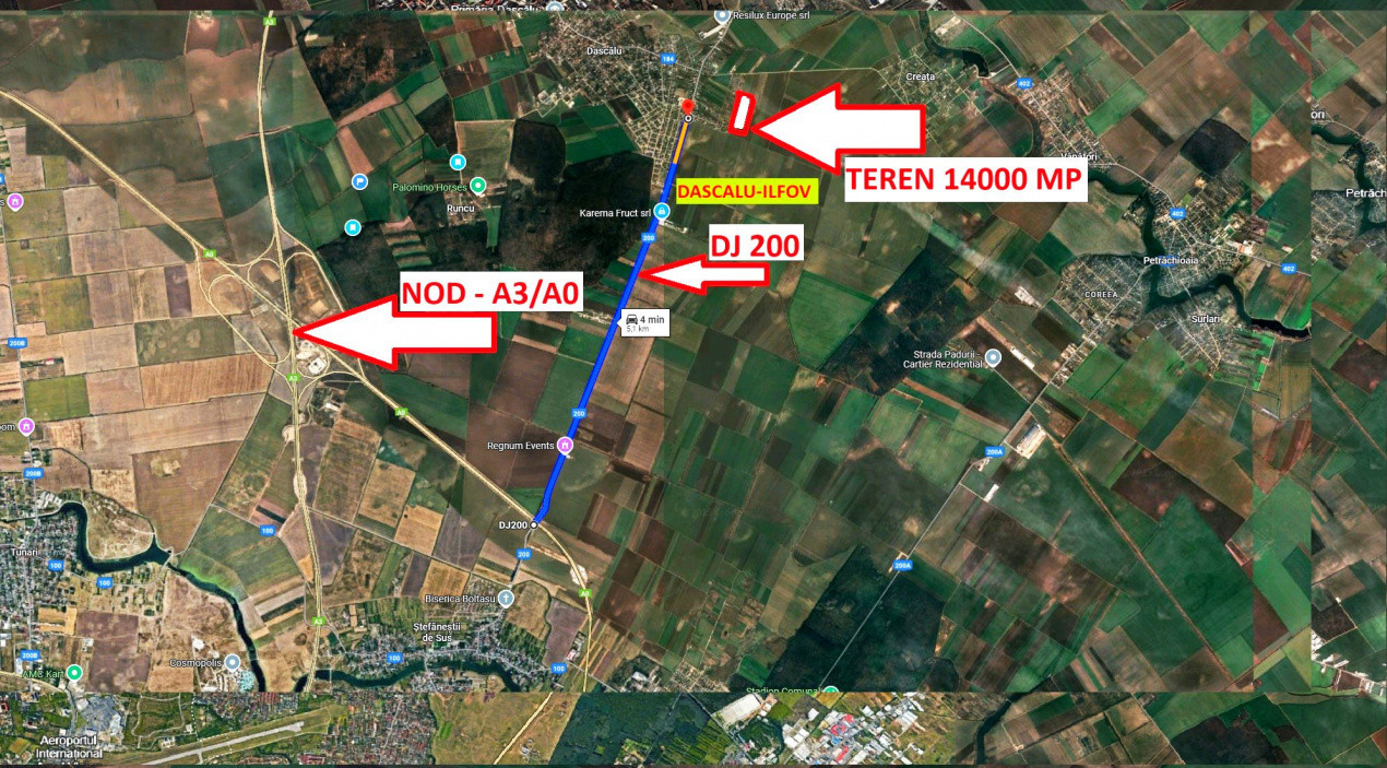 TEREN | INTRAVILAN | 35ml deschidere | 14000 mp | Dascalu | COMISION 0%
