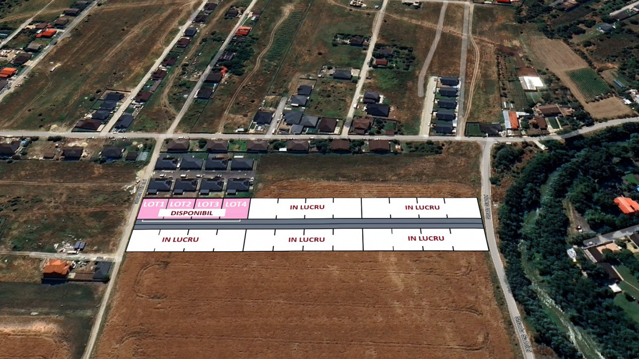 TEREN | Domnești | 4 Loturi | Autorizatie de construire | Stradal | COMISION 0%