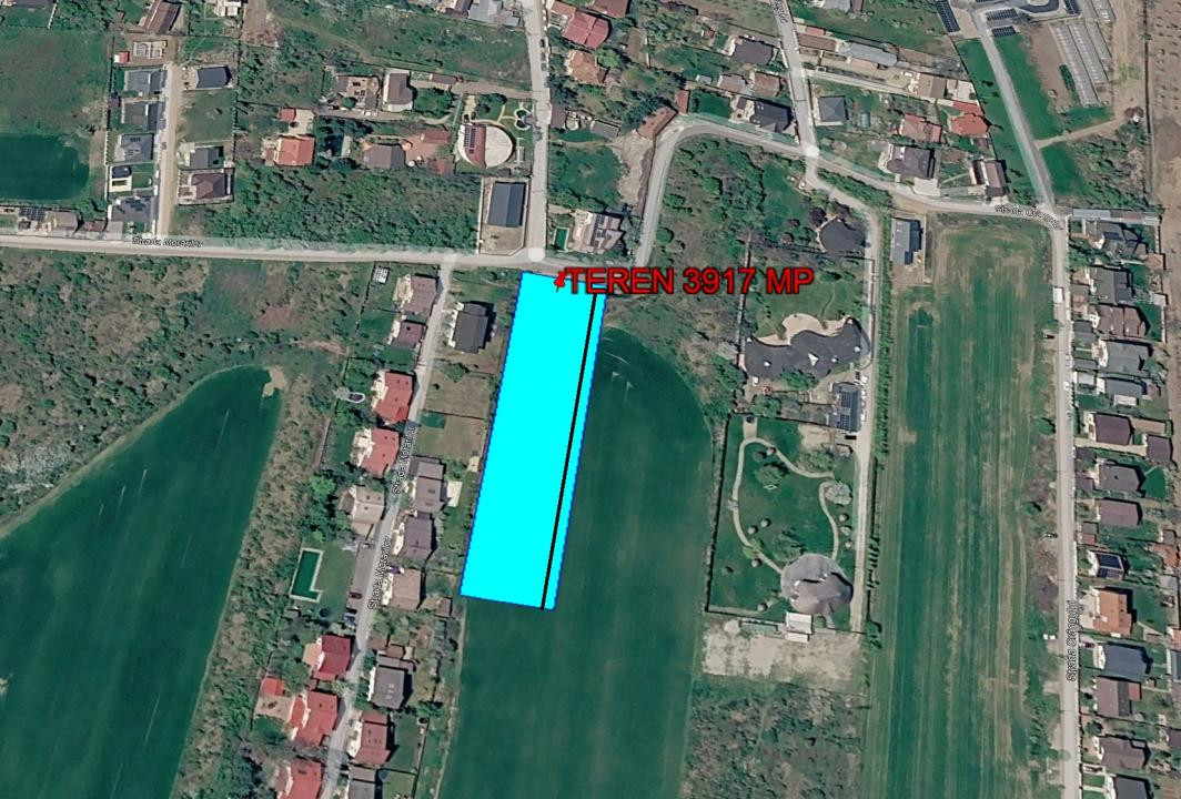Teren intravilan 3917  mp | Drum asfaltat | Balotesti - Morarilor