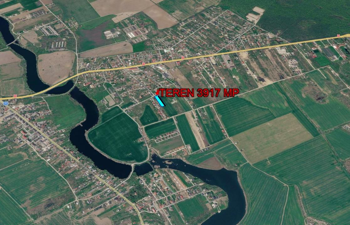 Teren intravilan 3917  mp | Drum asfaltat | Balotesti - Morarilor
