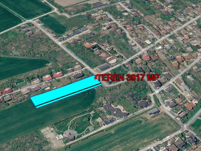 Teren intravilan 3917  mp | Drum asfaltat | Balotesti - Morarilor