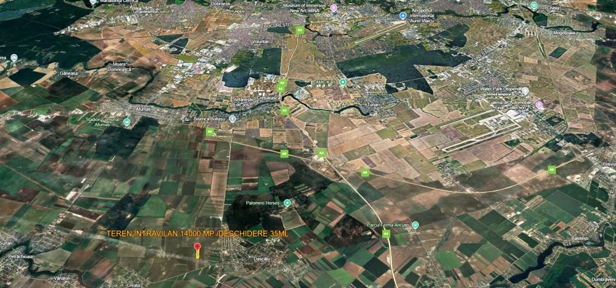 TEREN INTRAVILAN 14000mp | 35ml deschidere  | Dascalu