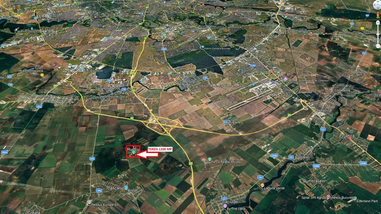 Teren 1200 mp  | Runcu - comuna Dascalu | Aproape de padure Runcu