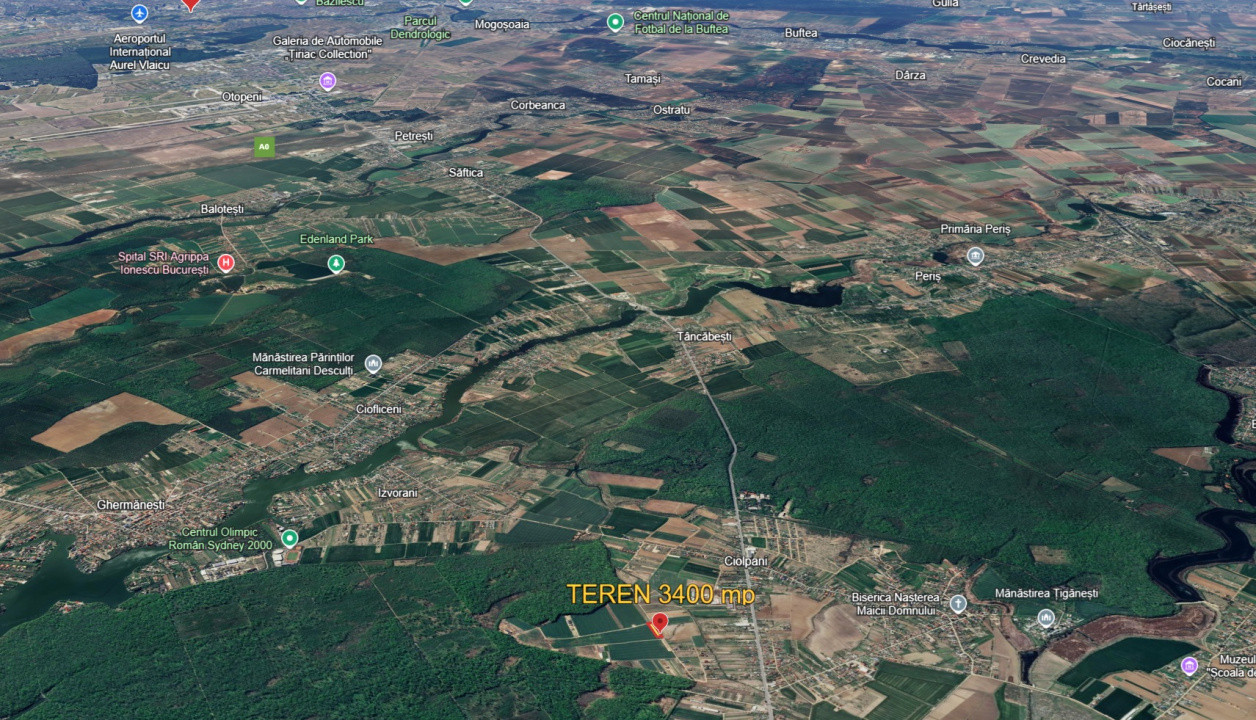 Teren intravilan ( Parcelare 500-1000 mp )  Izvorani - Padurea Snagov